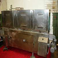 Reconditioned Hobart dishwasher, three tank, 
86-inch unit