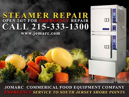 Emergency Commercial Food Equipment Repair open on Thanksgiving. Jomarc is always open for repair Restaurant Equipment in , Philadelphia, South Jersey Counties: Burlington, Mercer, Camden, Gloucester, Cumberland, Salem, Cape May, Atlantic, Ocean 